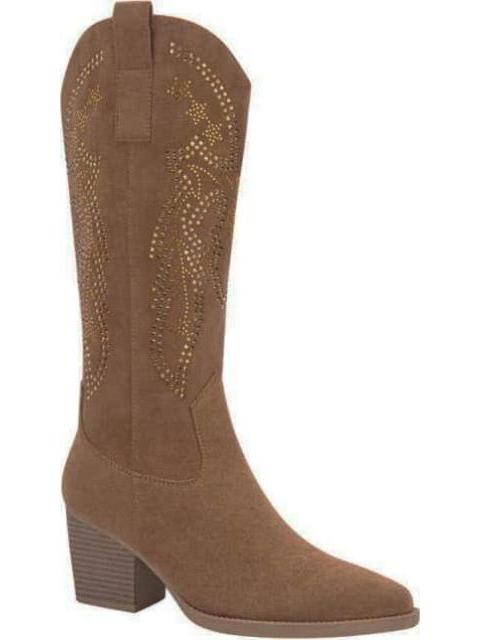 BOTA VAQUERA CON PEDRERIA CAMEL TIERRA BENDITA - Image 3