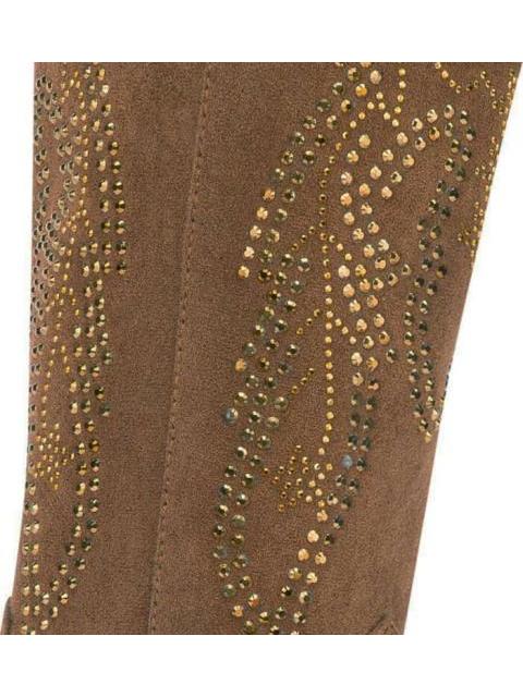 BOTA VAQUERA CON PEDRERIA CAMEL TIERRA BENDITA - Image 7