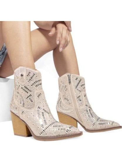 BOTA VAQUERA CON PEDRERIA NUDE THALIA SODI