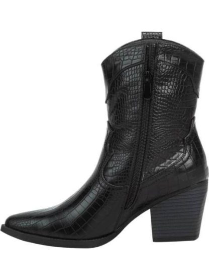 BOTA VAQUERA CROCO TACON MEDIO NEGRO TIERRA BENDITA - Image 6