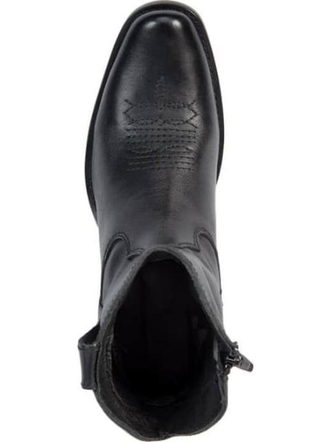 BOTA VAQUERA DE PIEL NEGRO TIERRA BENDITA - Image 3