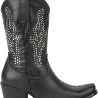 BOTA VAQUERA PIEL VACUNO NEGRO JC MCCOY