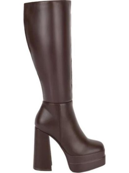 BOTA VESTIR DOBLE PLATAFORMA CAFE ABUSIVA - Image 2