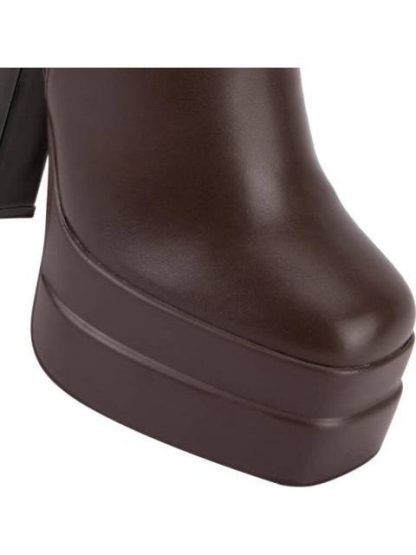 BOTA VESTIR DOBLE PLATAFORMA CAFE ABUSIVA - Image 7