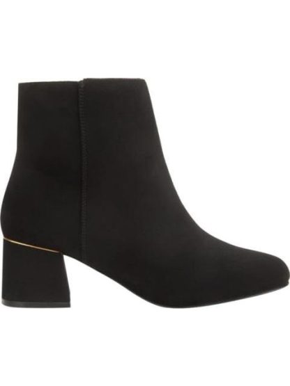 BOTA VESTIR TACON ANCHO NEGRO YAELI FASHION
