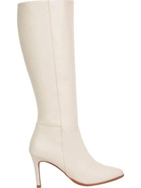 BOTA VESTIR TACON DELGADO BEIGE/HUESO YAELI