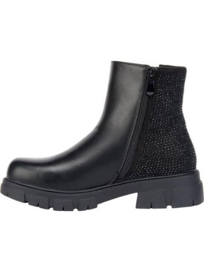 BOTIN CON PEDRERIA NEGRO VIVIS SHOES KIDS - Image 5