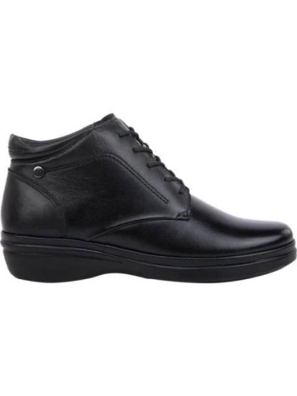 BOTIN DE PIEL NEGRO CALZADO PAZSTOR