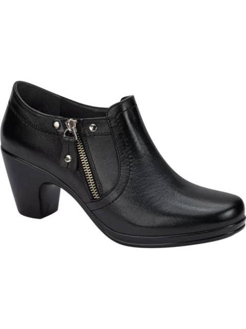 BOTIN DE PIEL NEGRO MANET