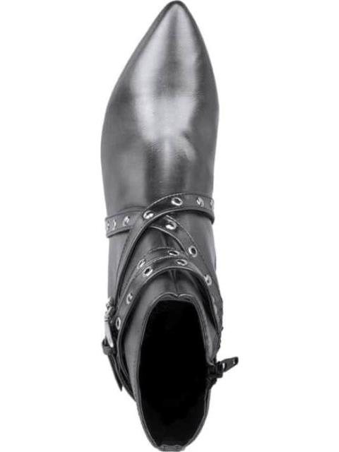 BOTIN EFECTO PIEL METALICO GRIS YAELI FASHION - Image 3