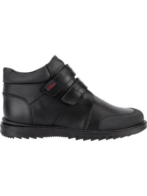 BOTIN ESCOLAR DE PIEL NEGRO COLOSO