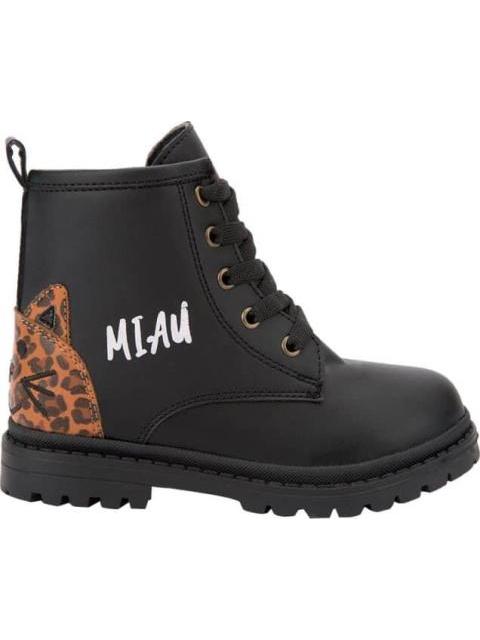 BOTIN MILITAR GATO NEGRO BAMBINO