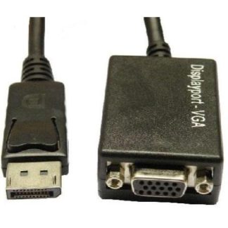 BROBOTIX ADAPTADOR DISPLAYPORT MACHO - VGA HEMBRA NEGRO