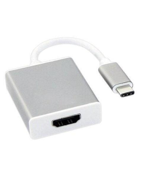 BROBOTIX ADAPTADOR HDMI HEMBRA - USB-C MACHO 13CM GRIS-BLANCO