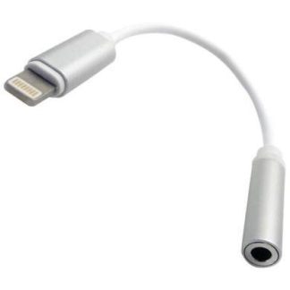 BROBOTIX ADAPTADOR LIGHTNING MACHO - 3.5MM HEMBRA BLANCO