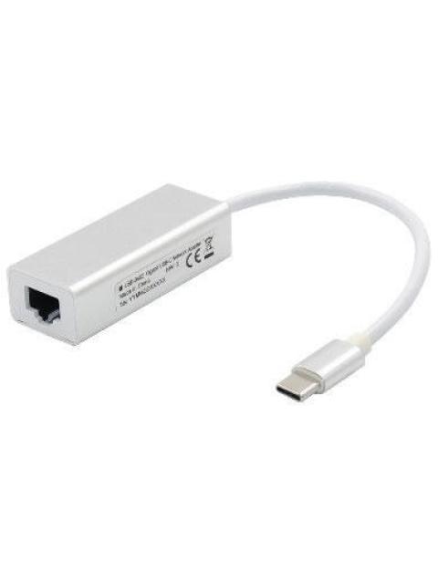 BROBOTIX ADAPTADOR USB C 3.0 MACHO - RJ-45 HEMBRA 15CM BLANCO