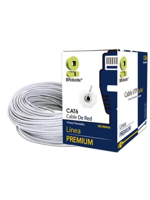 BROBOTIX BOBINA DE CABLE ETHERNET CAT6 UTP 305 METROS
