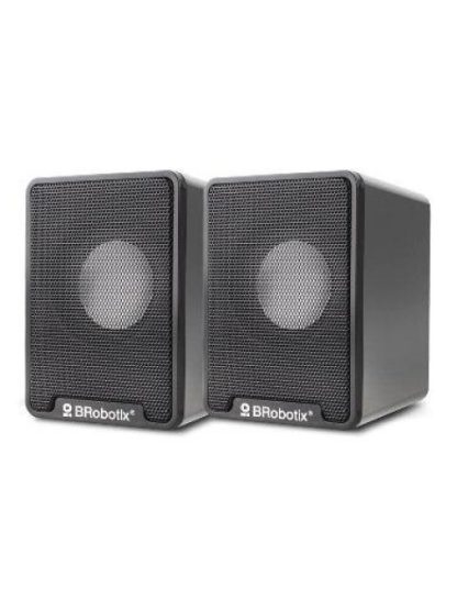BROBOTIX BOCINAS MULTIMEDIA 963937 ALAMBRICO 2.0 CANALES USB-3.5MM NEGRO