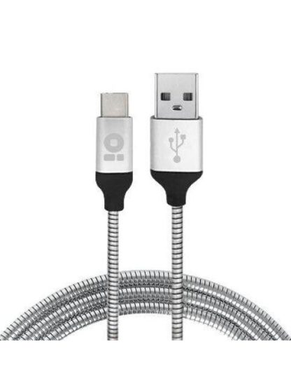BROBOTIX CABLE USB-C MACHO - USB MACHO 1 METROS PLATA