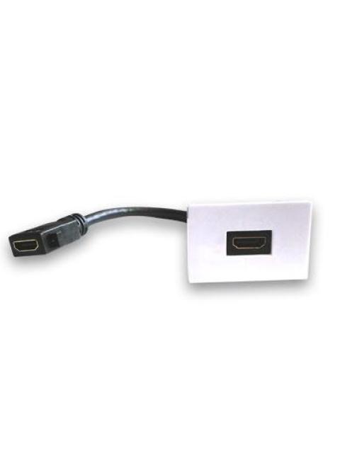 BROBOTIX CAJA PARA PARED 938917 1 PUERTO HDMI BLANCO PARA 938276-938283 - NO INCLUYE TAPA