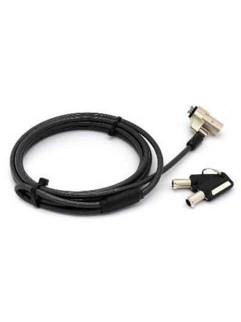 BROBOTIX CANDADO DE LLAVE PARA LAPTOPS 1.8 METROS NEGRO