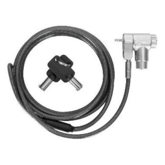 BROBOTIX CANDADO DE LLAVE PARA LAPTOPS 1.8 METROS PLATA