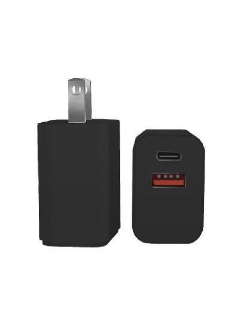 BROBOTIX CARGADOR DE PARED 6005569 38W 1X USB-C 1X USB-A NEGRO