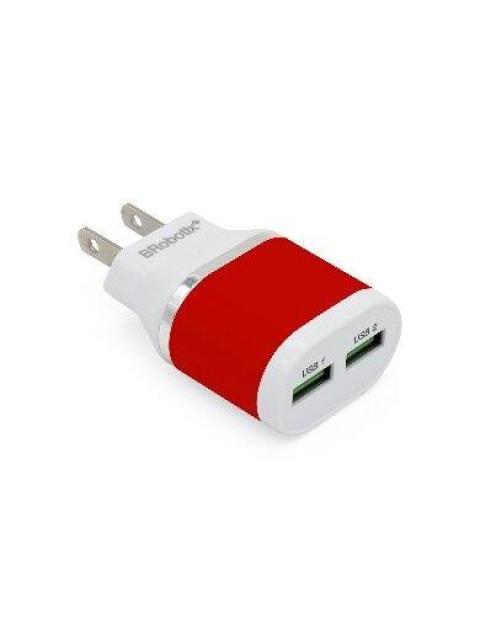 BROBOTIX CARGADOR USB 161264R 2X USB 2.0 ROJO