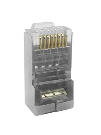 BROBOTIX CONECTOR RJ-45 CAT5E TRANSPARENTE 100 PIEZAS - Image 2