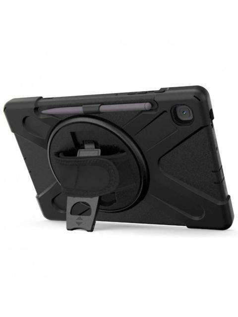 BROBOTIX FUNDA USO RUDO CON CORREA Y GIRO 360° PARA SAMSUNG GALAXY TAB S6 LITE NEGRO