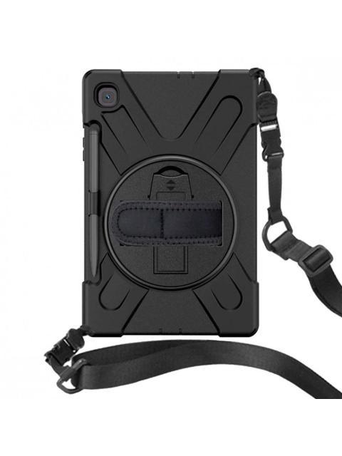 BROBOTIX FUNDA USO RUDO CON CORREA Y GIRO 360° PARA SAMSUNG GALAXY TAB S6 LITE NEGRO - Image 3