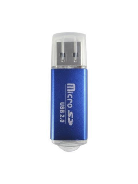 BROBOTIX LECTOR DE MEMORIA 345673A PARA MICROSD USB 2.0 AZUL