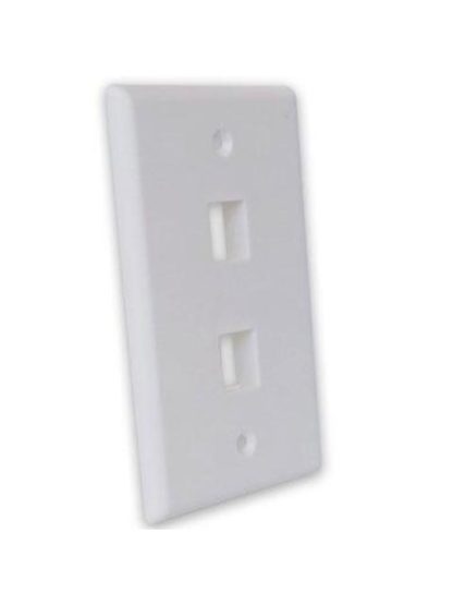 BROBOTIX PLACA DE PARED 2 PUERTOS BLANCO - Image 2