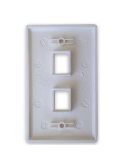 BROBOTIX PLACA DE PARED 2 PUERTOS BLANCO - Image 3