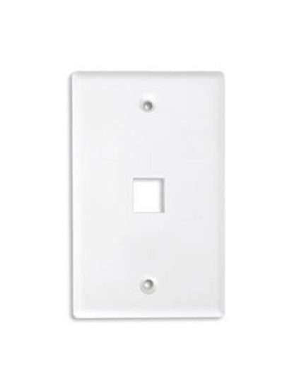 BROBOTIX PLACA DE PARED DE 1 PUERTO BLANCO