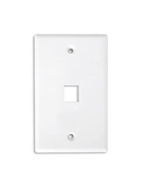 BROBOTIX PLACA DE PARED DE 1 PUERTO BLANCO