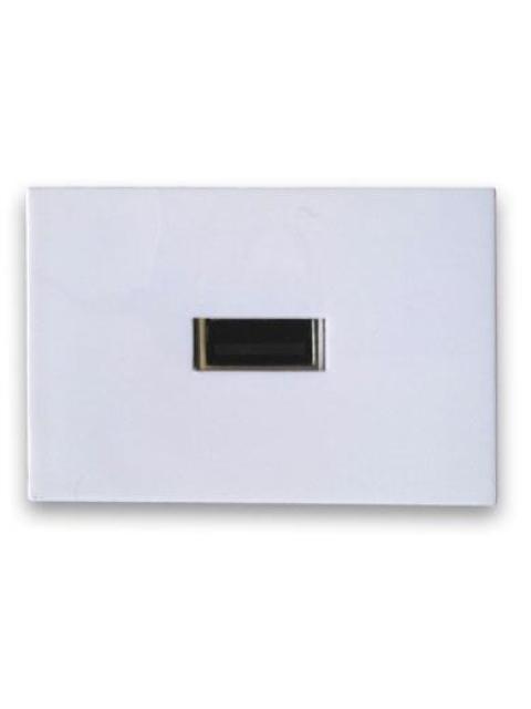 BROBOTIX PLACA PARA PARED 1 PUERTO USB BLANCO