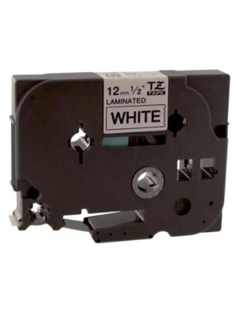 BROTHER CINTA TZE231G NEGRO SOBRE BLANCO TRANSFERENCIA TERMICA 12 MM X 8 METROS 200 PAGINAS 1 PIEZA