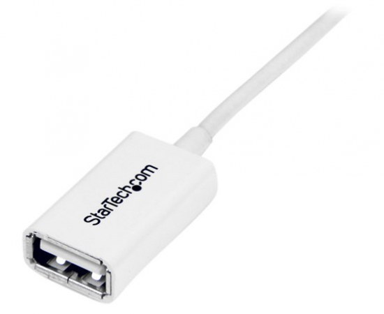 STARTECH  CABLE USB 2.0 A MACHO - USB A HEMBRA 1 METRO BLANCO - Image 3