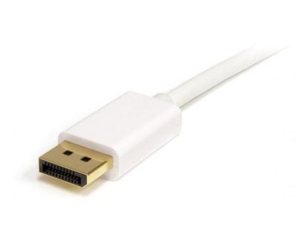 STARTECH  CABLE MINI DISPLAYPORT MACHO - DISPLAYPORT 1.2 MACHO 4K 60HZ 2 METROS BLANCO - Image 2