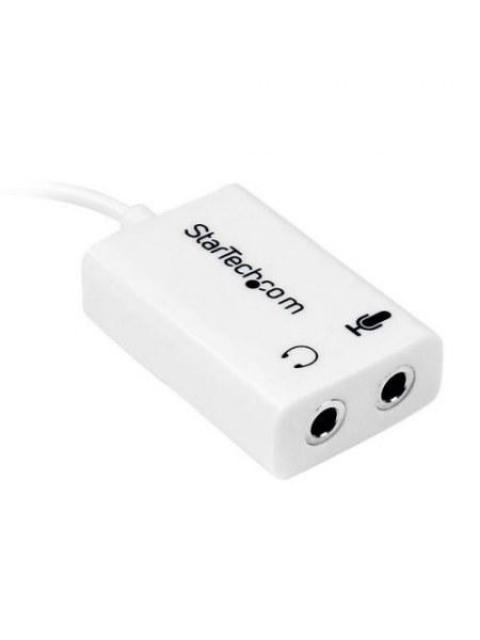 STARTECH  ADAPTADOR DIVISOR 1X 3.5MM MACHO - 2X 3.5MM HEMBRA PARA AUDIFONOS Y MICROFONO BLANCO - Image 5