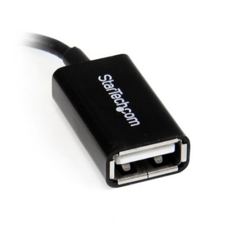 STARTECH  CABLE ADAPTADOR MICRO USB B MACHO - USB A HEMBRA OTG ACODADO A LA DERECHA 12CM - Image 3