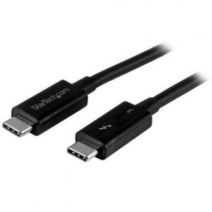 STARTECH  CABLE THUNDERBOLT 3 USB-C MACHO - USB-C MACHO 50CM NEGRO PARA MACBOOK - Image 2
