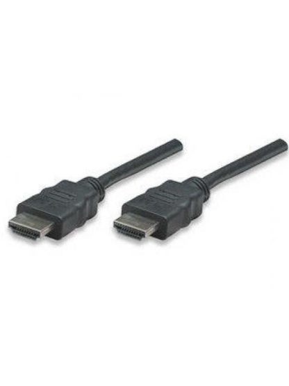 MANHATTAN CABLE HDMI MACHO - HDMI MACHO 4K 30HZ 1 METRO NEGRO - Image 2
