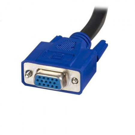 STARTECH  CABLE KVM 2 EN 1 USB-VGA MACHO - USB-VGA HEMBRA 1.8 METROS NEGRO - Image 4