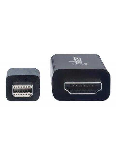 MANHATTAN CABLE MINI DISPLAYPORT 1.1 MACHO - HDMI MACHO 4K 60HZ 1 METRO NEGRO - Image 6