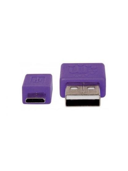 MANHATTAN CABLE PLANO USB 2.0 A MACHO - MICRO USB 2.0 B MACHO 1 METRO NEGRO-MORADO - Image 7