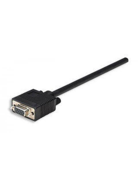 MANHATTAN CABLE PARA MONITOR SVGA 8MM HD15 MACHO - HD15 HEMBRA 1.8 METROS NEGRO - Image 4