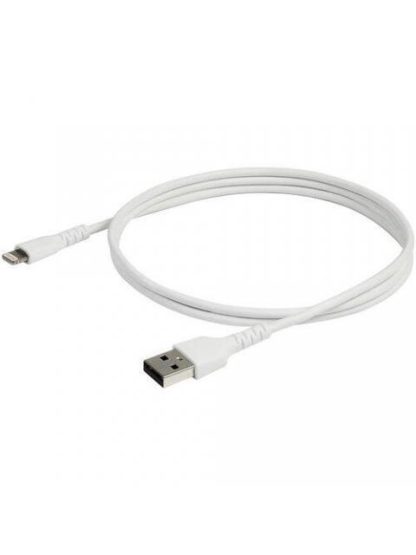 STARTECH  CABLE DE CARGA CERTIFICADO MFI LIGHTNING MACHO - USB A MACHO 1 METRO BLANCO PARA IPOD-IPHONE-IPAD - Image 3