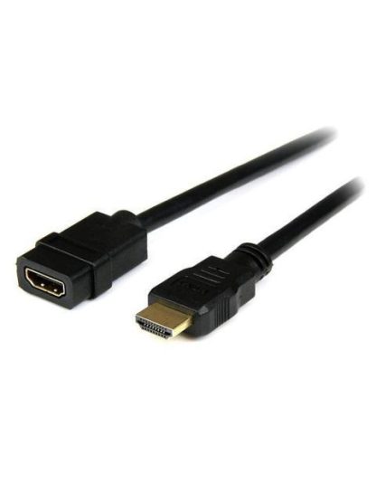 CABLE STARTECH HDMI MACHO-HDMI HEMBRA 2 METROS NEGRO HDEXT2M
